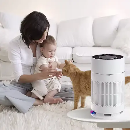 Babygeluidsmachine voor slapen Nachtlampje White Noise Luchtreiniger
