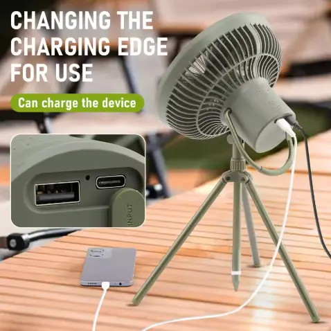 Mini draagbare oplaadbare draagbare koelventilator voor buiten